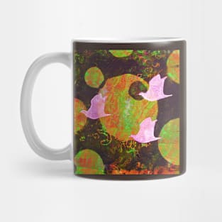 Three Cosmic Birds Digitally Altered Version of Original Work 14 Mug